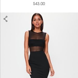 Crepe Sleeveless cutout midi dress Black 😀