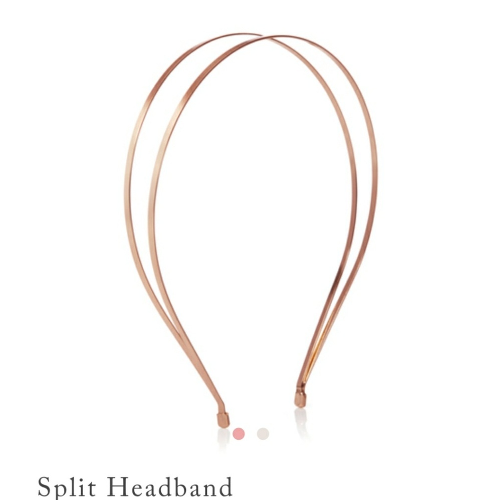 Jen Atkin × Chloe + Isabel rosegold metal headband