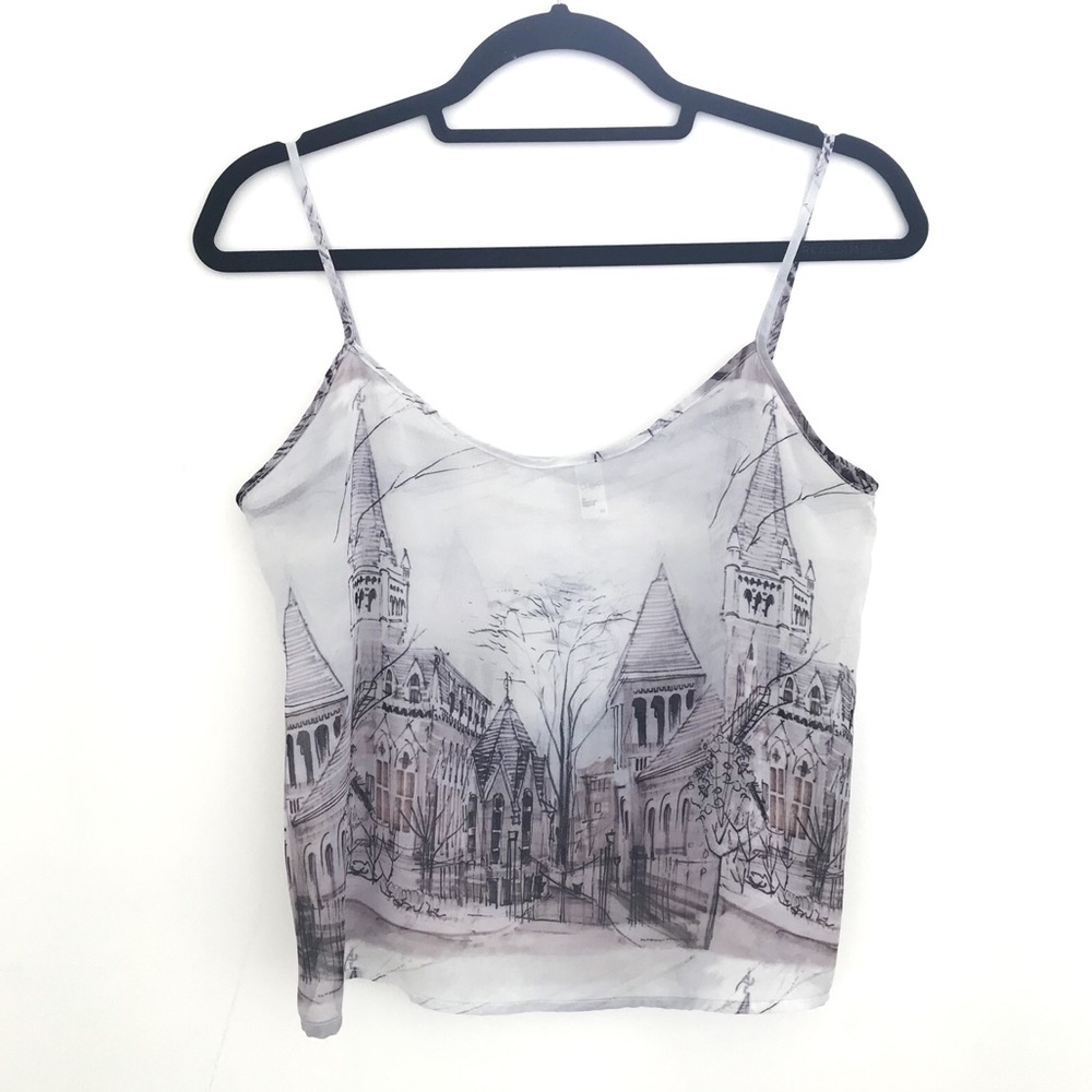 Sheer Landscape camisole