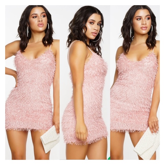 ❗️SALE❗️ Blush Fringe Confetti Dress - Picture 6 of 7