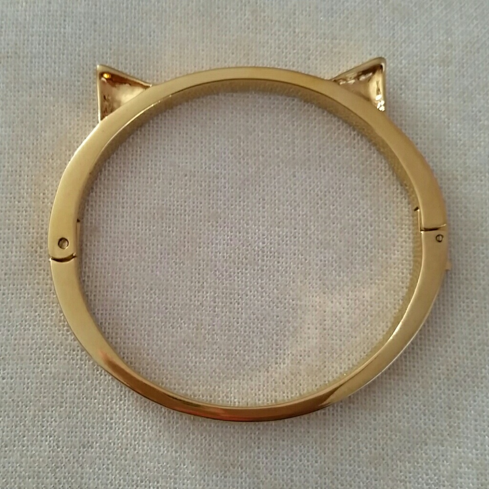 kate spade out of bag cat ears bangle bracelet