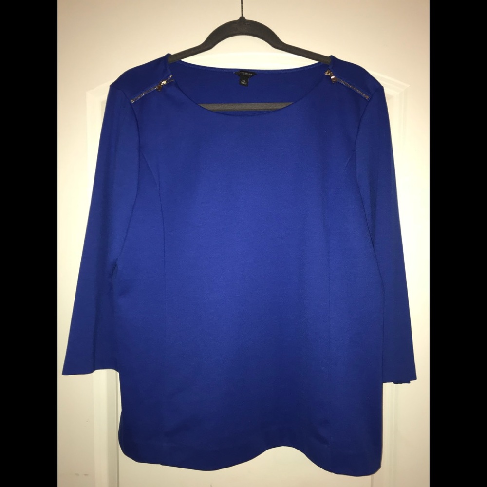 Ann Taylor Cobalt Blue Top