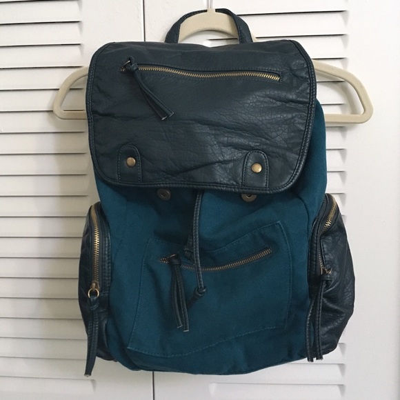 slouchy canvas backpack