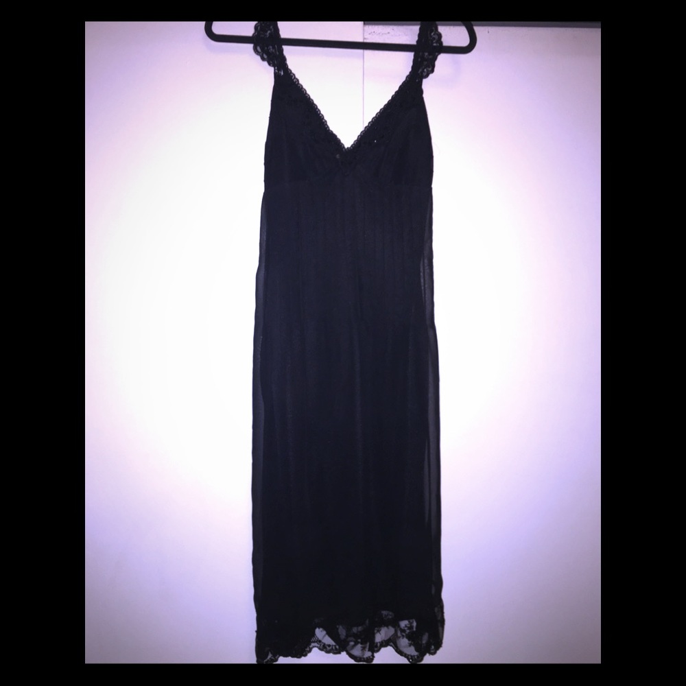 Betsey Johnson black midi evening dress