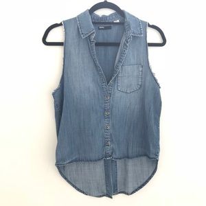 Demin button down
