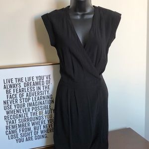 Wrap front dress