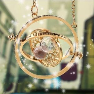 Cool Fashion Magic Time Turner Necklace NWT🌙✨