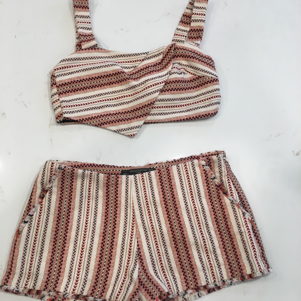 Zara Crop top and shorts