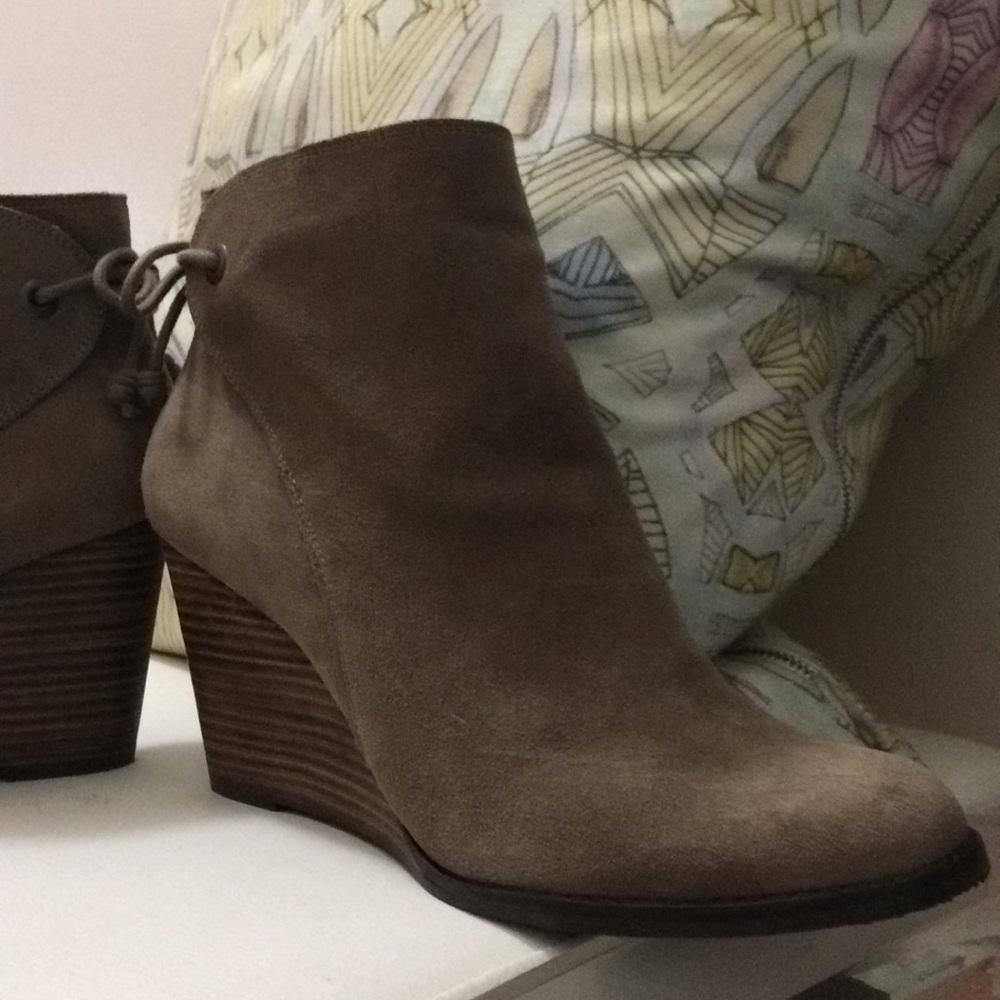 Lucky Brand suede booties PRICE DROP