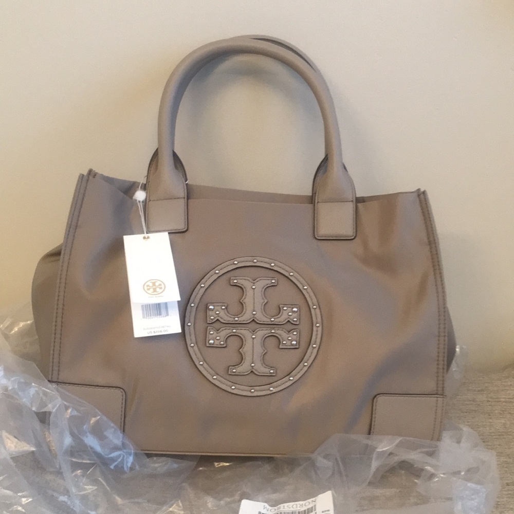 Tory Burch Mini Ella Stud Logo Tote