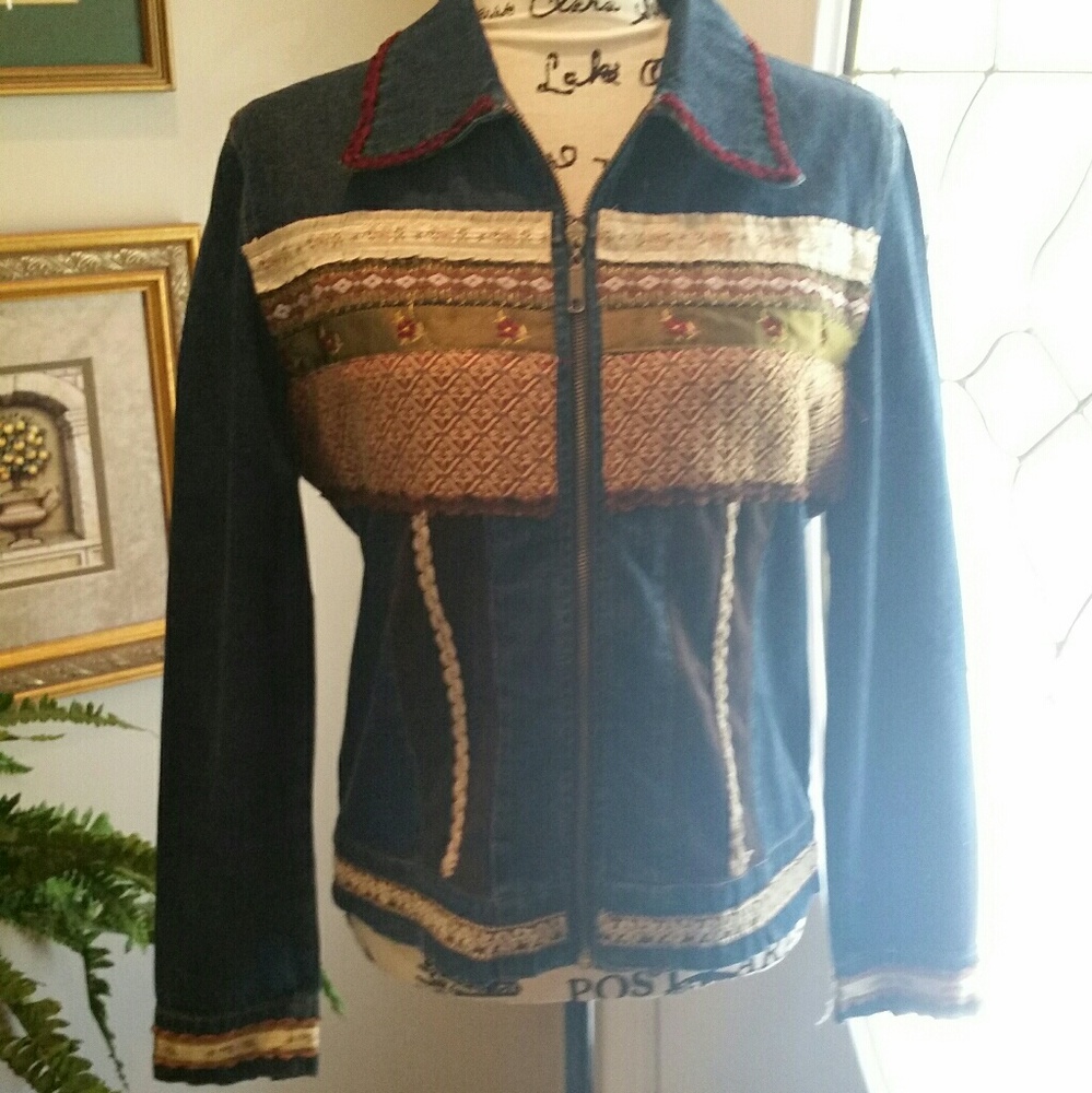 Taylor G. Embellished Denim Jacket