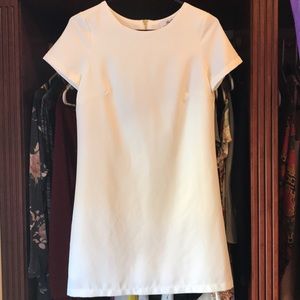 White Lulu’s dress with gold back zipper