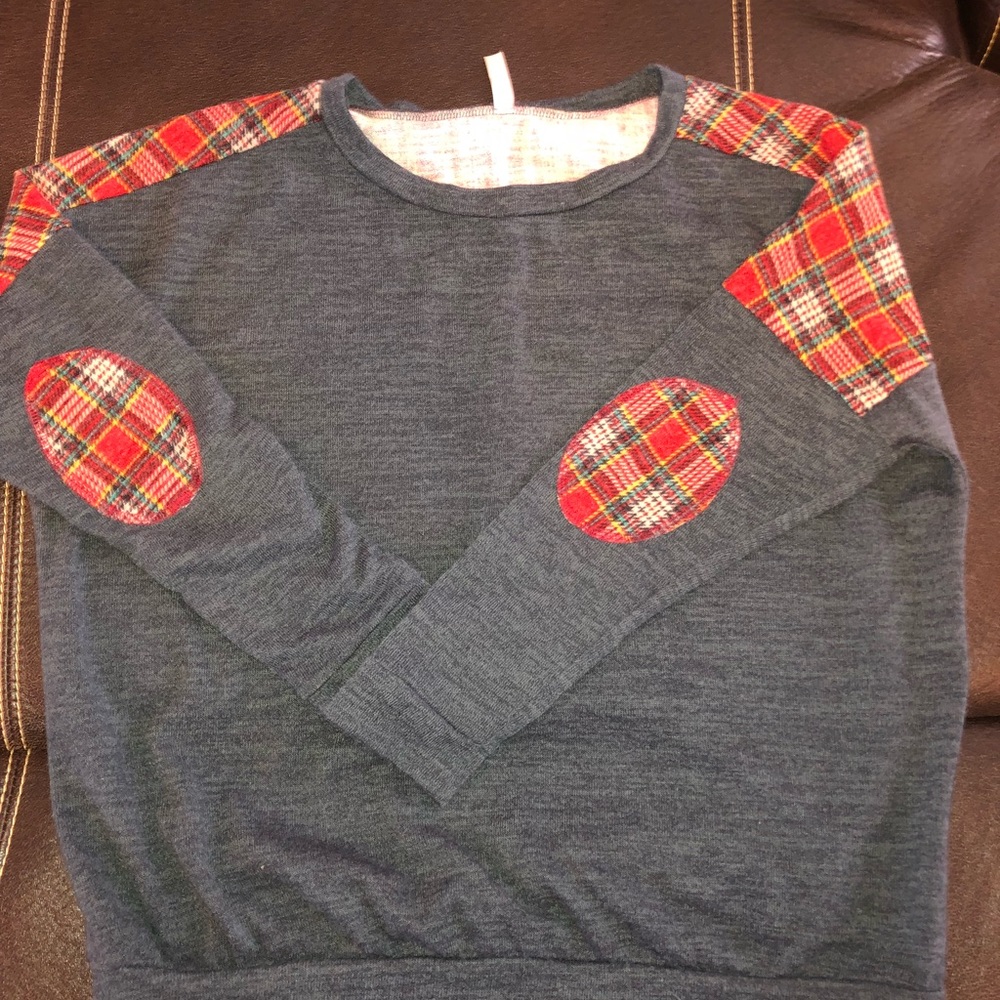 Green and Red plaid jumper-Boutique