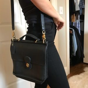 Vintage Black Coach Bag