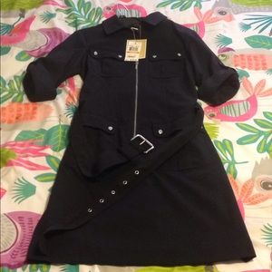 MK Michael Kors Navy Shirtdress NWT Size S
