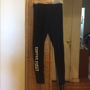 COFFEE FIRST Black American Apparel Leggings M