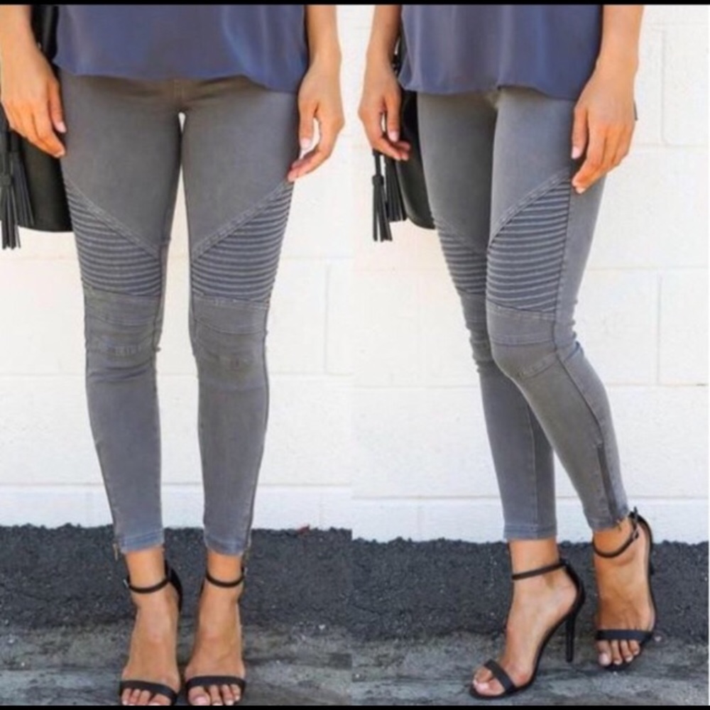 Last Pair ❤️ Black Moto Jegging Ankle Zipper - Picture 5 of 5