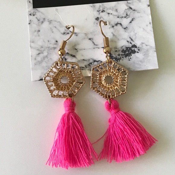 Dainty Tassel Earrings - Picture 2 of 2