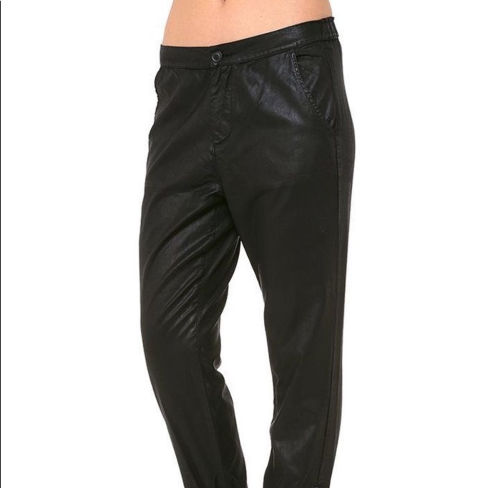 AG faux leather joggers