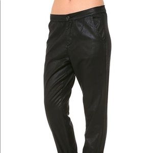AG faux leather joggers