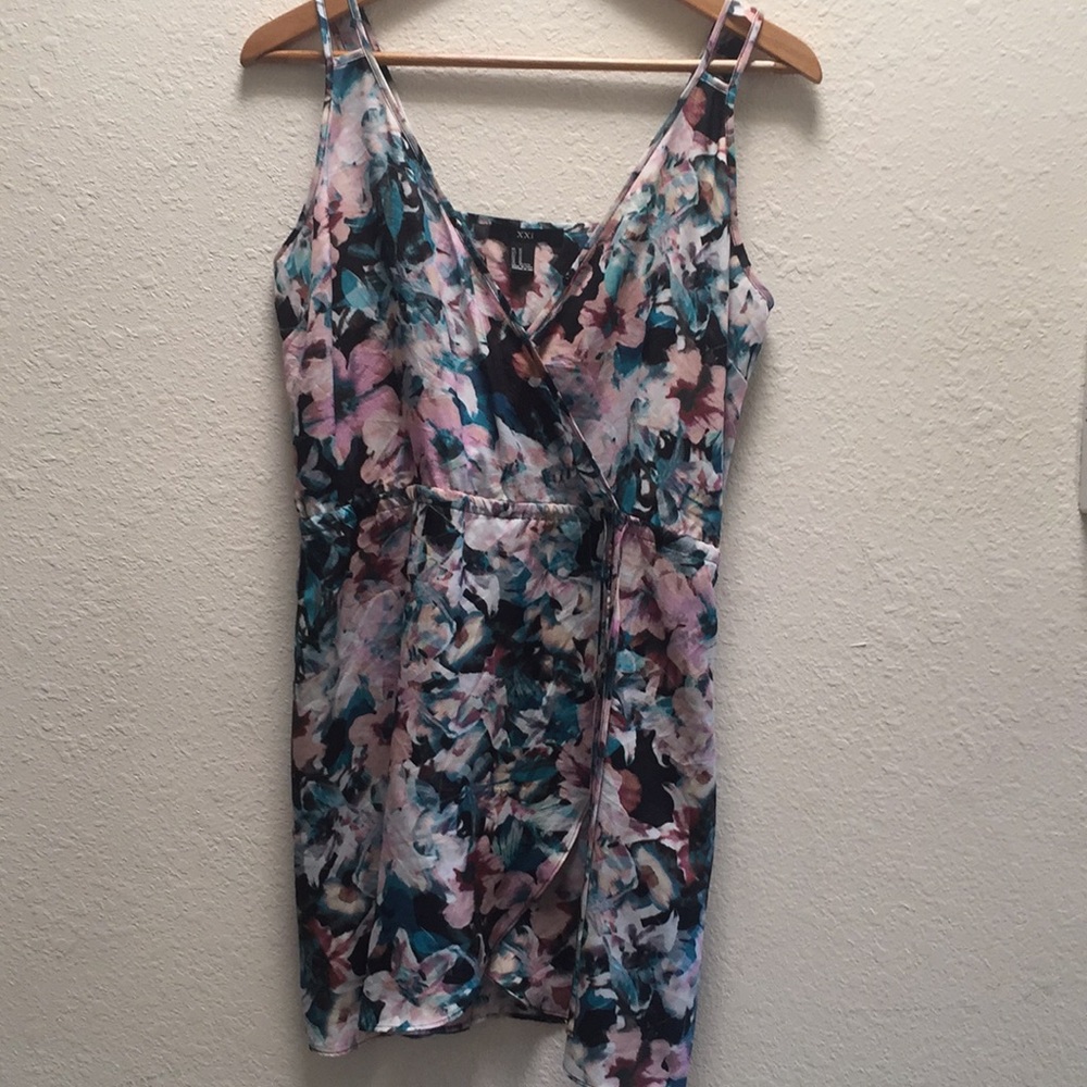 Forever 21 floral wrap dress