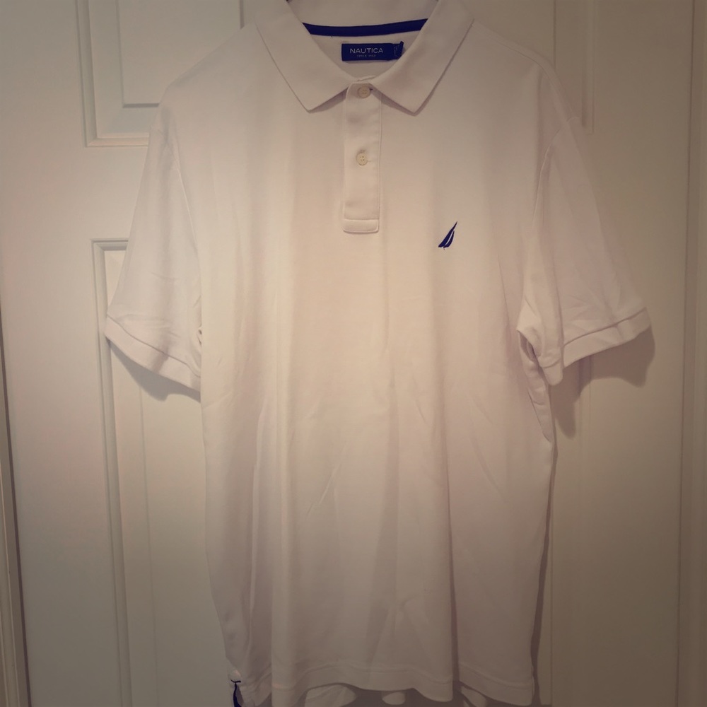 Nautica white cotton polo