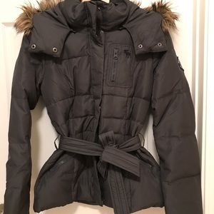 A&F down filled puffer coat
