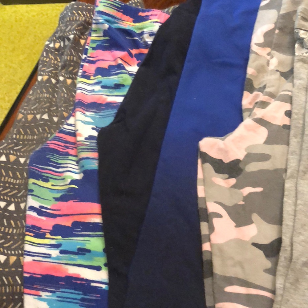 Girls set of 5 stretch pants