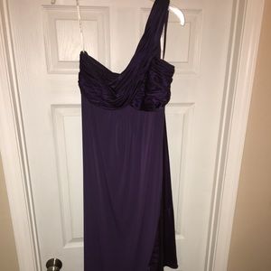 David Bridal One shoulder gown