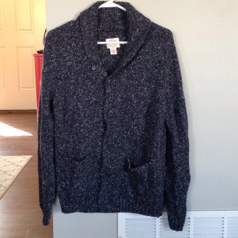 Men's Navy Cardigan Size S