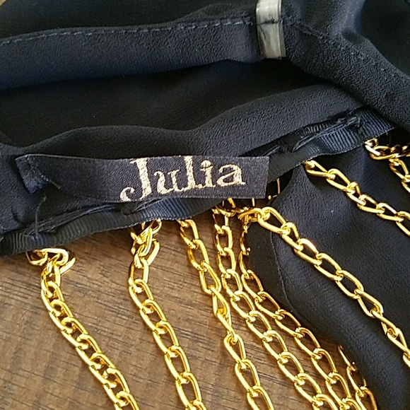 NWOT Black and gold chain tank top - Picture 3 of 5