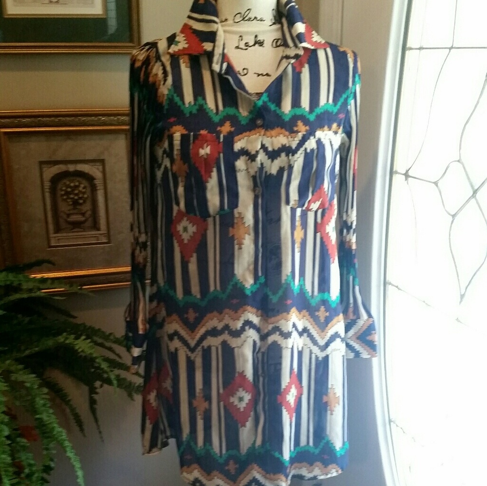 Shikkah of London Tribal Print Duster