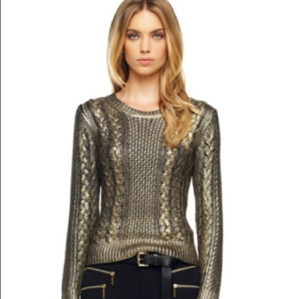 Michael Michael Kors Gold Metallic Sweater!