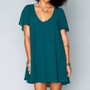 Kylie Show me your Mumu emerald mini dress