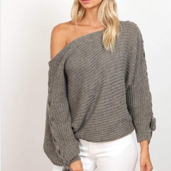 Last one! Host Pic  Off the Shoulder Sweater - Picture 4 of 4