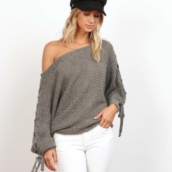 Last one! Host Pic  Off the Shoulder Sweater - Picture 2 of 4