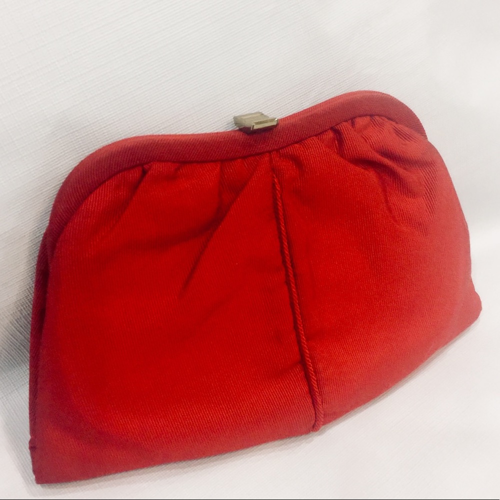 Red Textured Clutch NWT - Picture 6 of 8