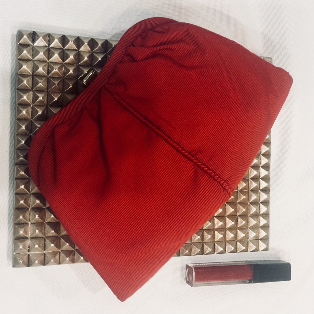 Red Textured Clutch NWT - Picture 8 of 8
