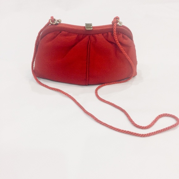 Red Textured Clutch NWT - Picture 2 of 8