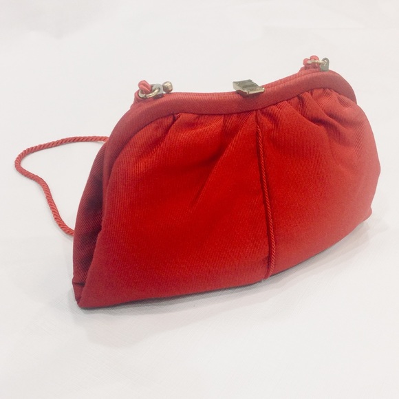 Red Textured Clutch NWT - Picture 3 of 8