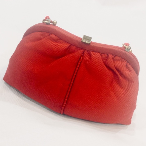 Red Textured Clutch NWT - Picture 5 of 8