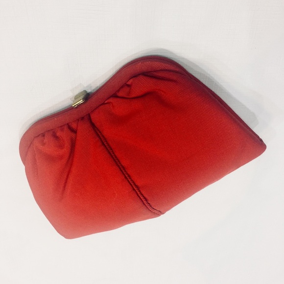 Red Textured Clutch NWT - Picture 7 of 8
