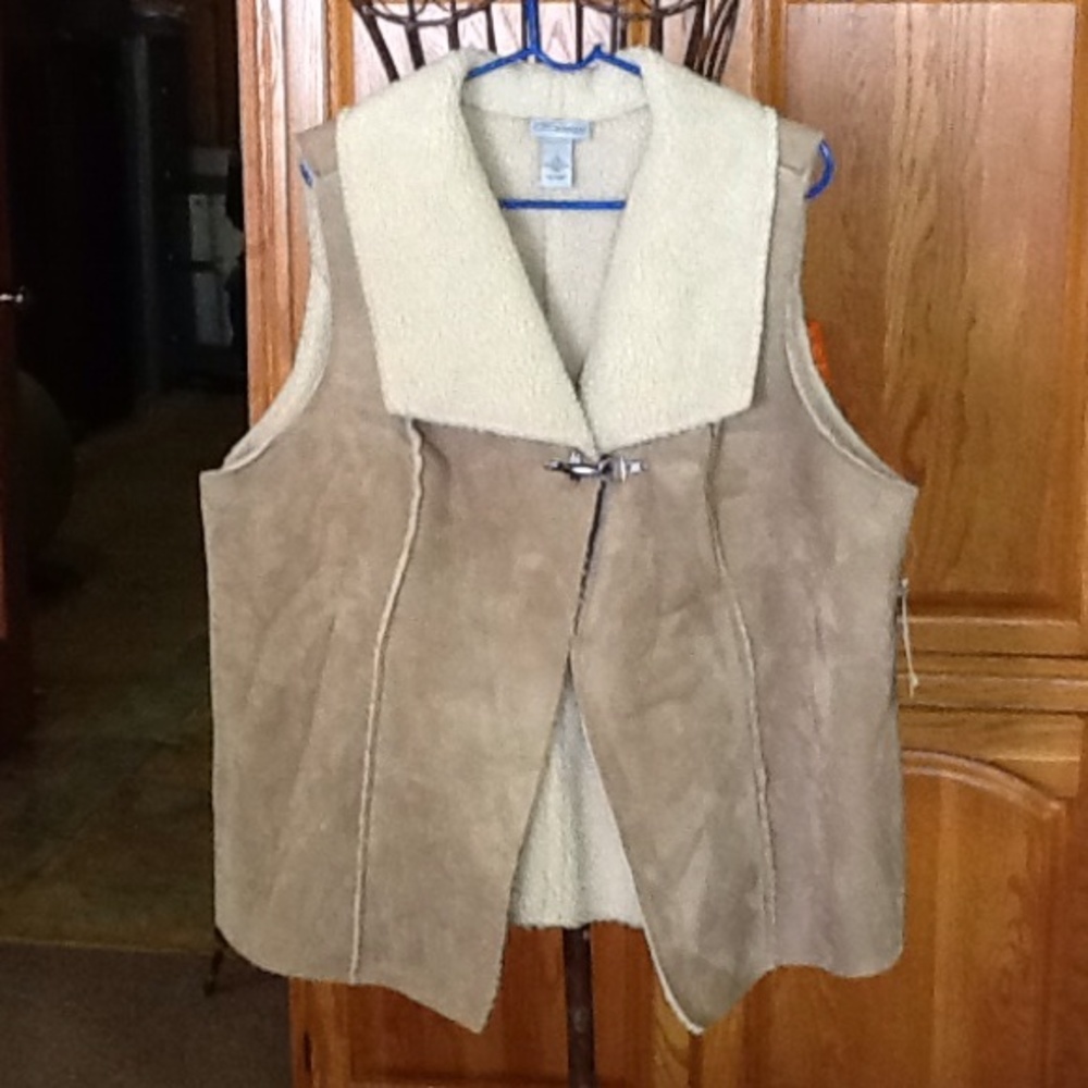 Suede like vest