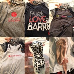 Pure Barre tank lot with 4 pairs socks