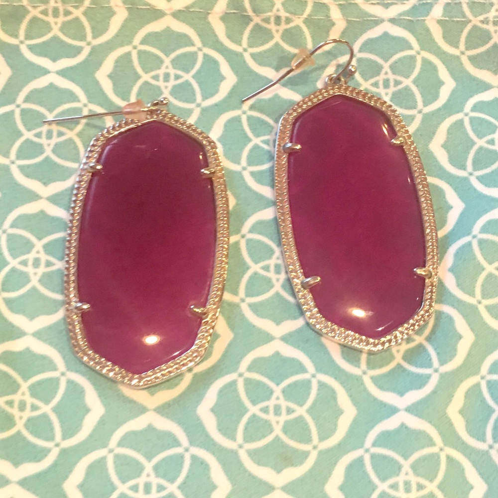 Kendra Scott Silver and Purple Jade Danielle’s