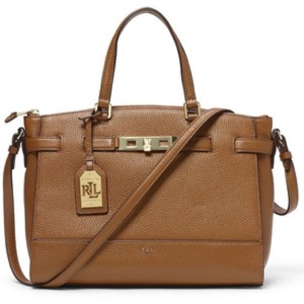 *SOLD* Ralph Lauren Darwin leather satchel / purse