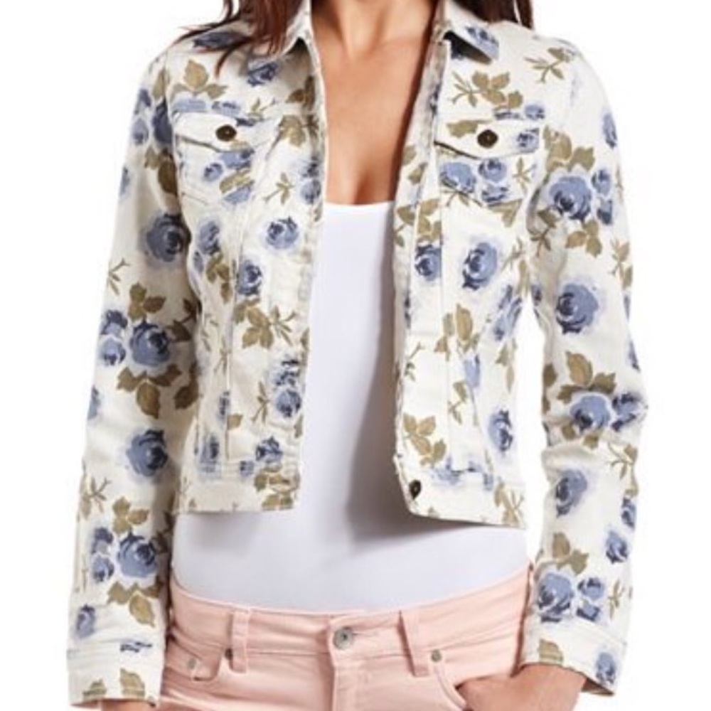 Hot Kiss Floral Jean Jacket