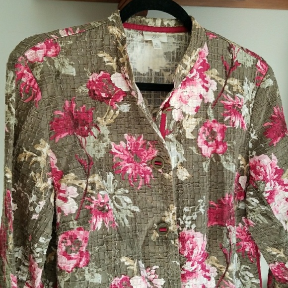 J. Jill - Floral Lightweight Blazer - Picture 2 of 7
