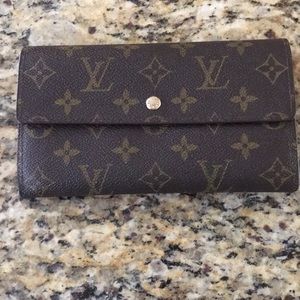Brown monogram wallet