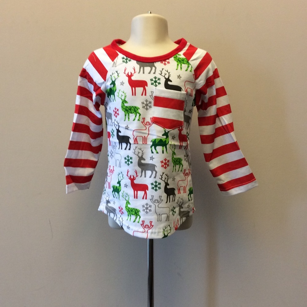 Honeydew USA Girls Reindeer Shirt